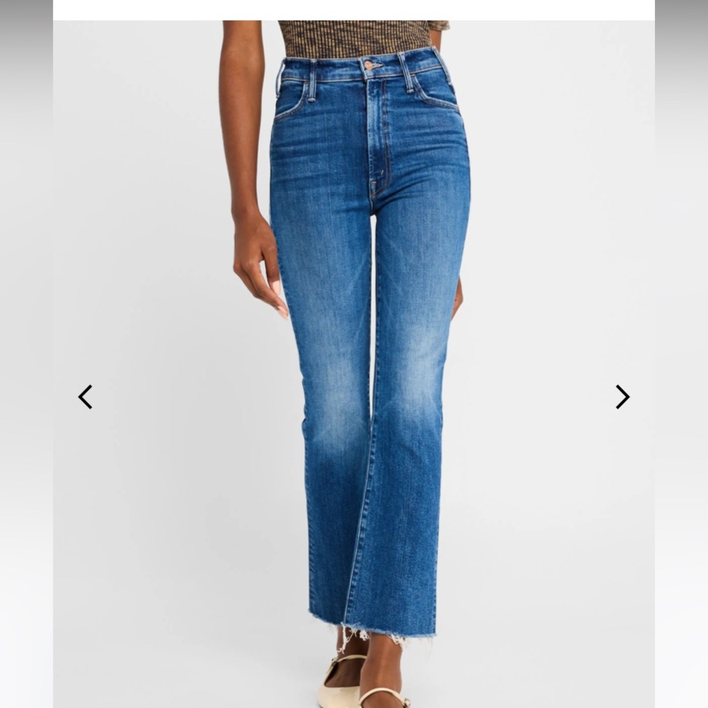 NWT Mother Hustler Ankle Fray in wash Grasping at Straws